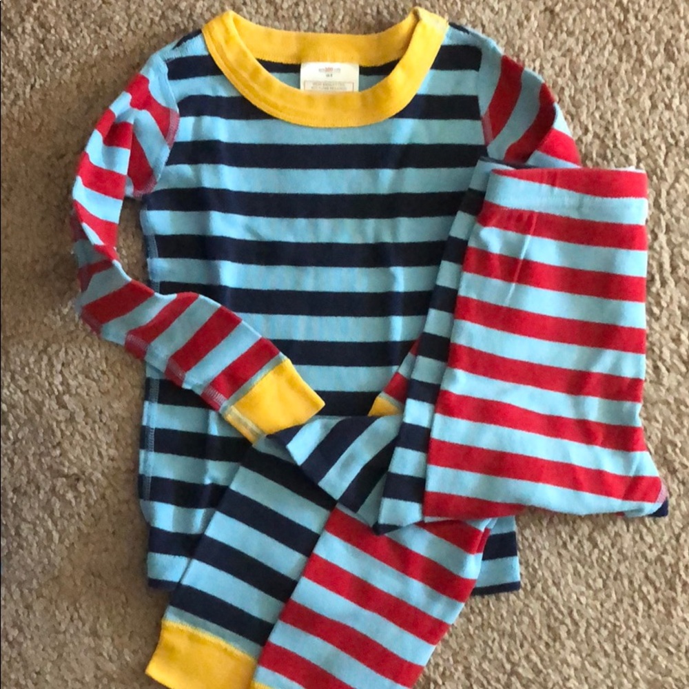 Hanna Andersson Multicolored Stripe PJs